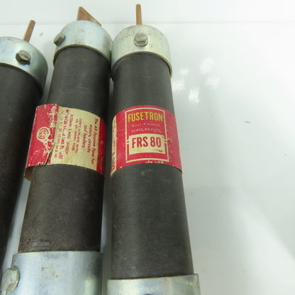 Fusetron FRS-R Large Lot Of Time Delay Fuses 600VAC 2.5A, 12A, 80A 3A, 5A Lot/21