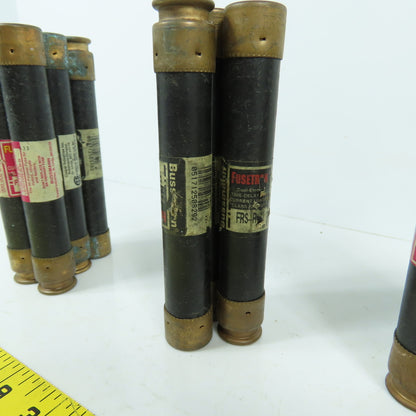 Fusetron FRS-R Large Lot Of Time Delay Fuses 600VAC 2.5A, 12A, 80A 3A, 5A Lot/21