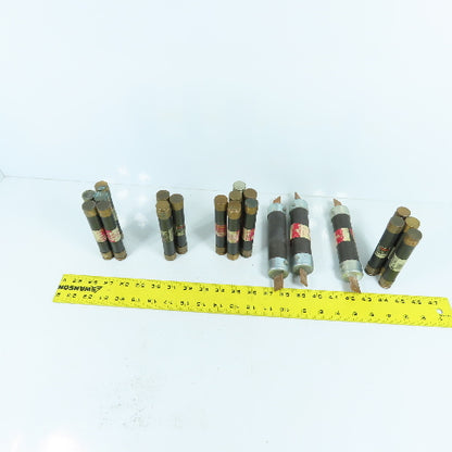 Fusetron FRS-R Large Lot Of Time Delay Fuses 600VAC 2.5A, 12A, 80A 3A, 5A Lot/21