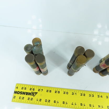 Fusetron FRS-R Large Lot Of Time Delay Fuses 600VAC 2.5A, 12A, 80A 3A, 5A Lot/21