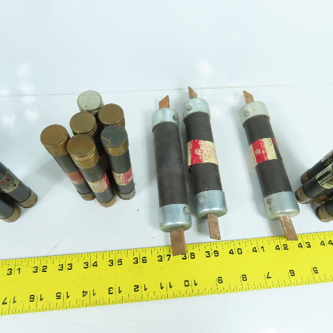 Fusetron FRS-R Large Lot Of Time Delay Fuses 600VAC 2.5A, 12A, 80A 3A, 5A Lot/21