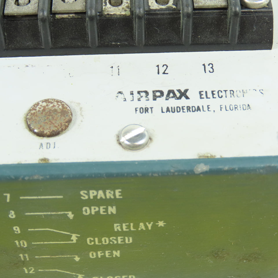 Airpax Electronics 075-130-0017 Controller 117VAC 50-400HZ