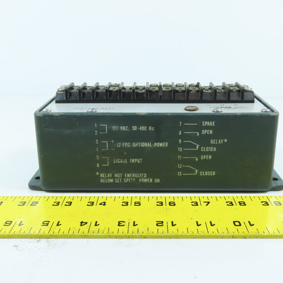 Airpax Electronics 075-130-0017 Controller 117VAC 50-400HZ