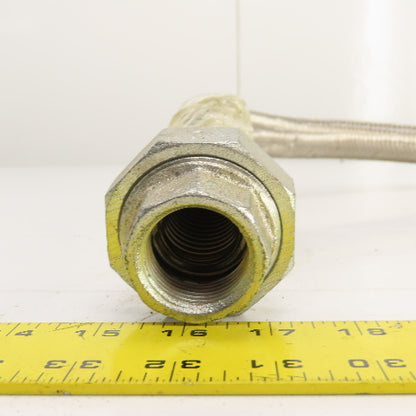 Bridgestone Flowtech 25A 1" NPT Braided Flexible Hydraulic Hose 43" OAL