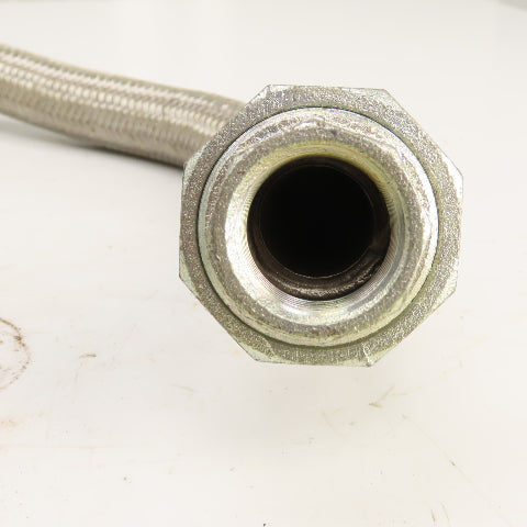 Bridgestone Flowtech 25A 1" NPT Braided Flexible Hydraulic Hose 43" OAL