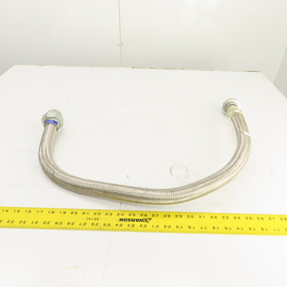 Bridgestone Flowtech 25A 1" NPT Braided Flexible Hydraulic Hose 43" OAL