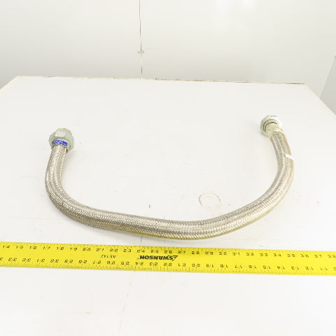 Bridgestone Flowtech 25A 1" NPT Braided Flexible Hydraulic Hose 43" OAL