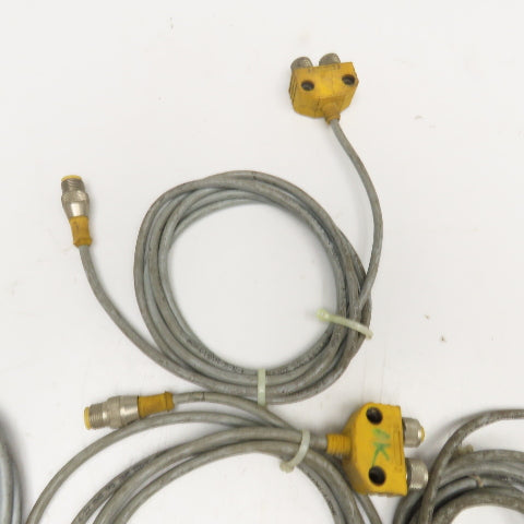 Turck VB2-RS 4.4T-2/2FKM 4.4/S651 2 Branch Splitter Daisy Chain Cord Set Lot/4