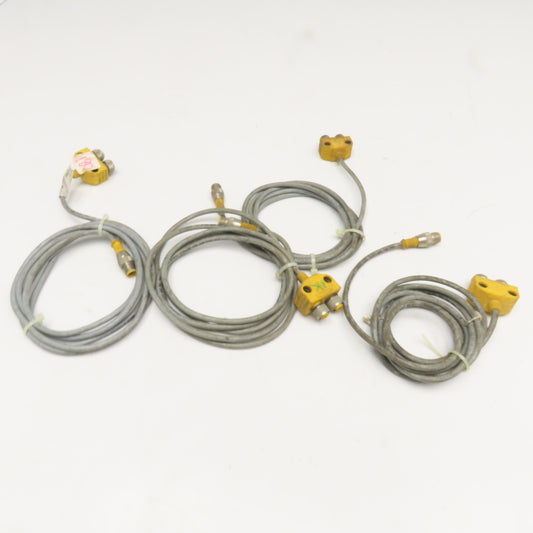 Turck VB2-RS 4.4T-2/2FKM 4.4/S651 2 Branch Splitter Daisy Chain Cord Set Lot/4
