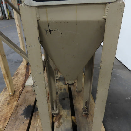 12" x 12" Top Fill Hopper W/ Hydraulic Open/Close Valve Lot Of 3