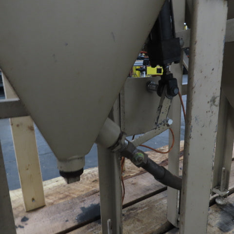 12" x 12" Top Fill Hopper W/ Hydraulic Open/Close Valve Lot Of 3