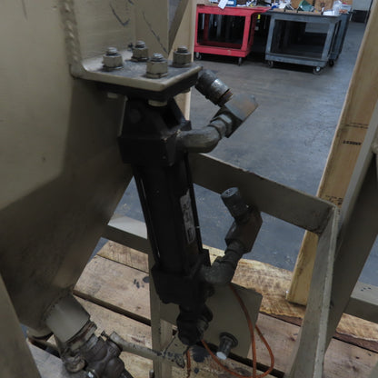 12" x 12" Top Fill Hopper W/ Hydraulic Open/Close Valve Lot Of 3