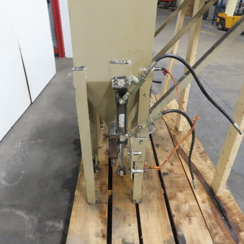 12" x 12" Top Fill Hopper W/ Hydraulic Open/Close Valve Lot Of 3