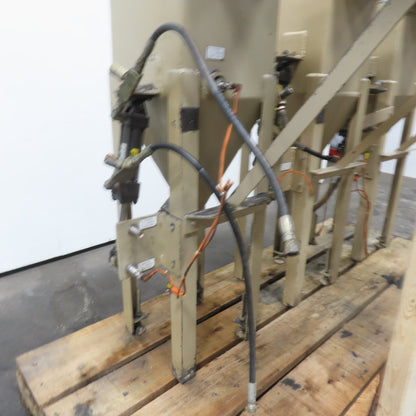 12" x 12" Top Fill Hopper W/ Hydraulic Open/Close Valve Lot Of 3