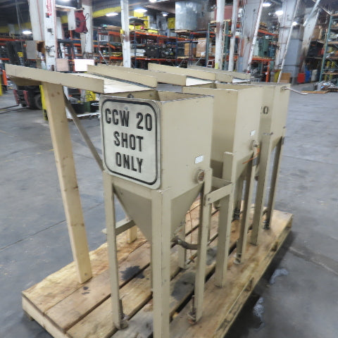 12" x 12" Top Fill Hopper W/ Hydraulic Open/Close Valve Lot Of 3