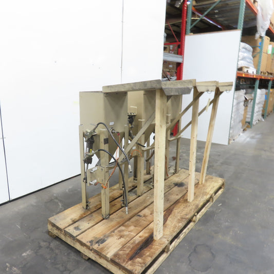 12" x 12" Top Fill Hopper W/ Hydraulic Open/Close Valve Lot Of 3