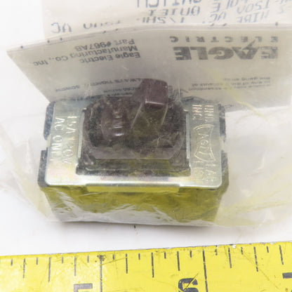 Eagle 1101B-BOX Brown Interchange Switch 1 Pole Quiet 15A-120V 1/2Hp E-Z Wire