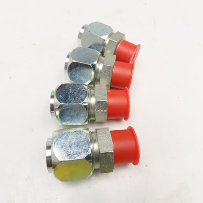 Parker 3/4" NPT Male x 1" P-16 Compression Straight Tube Fitting Lot Of 4