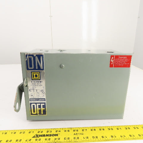 Square D PQ-3603G I-Line Fusible Busway Plug Switch Unit 30A 3P 3W 600V