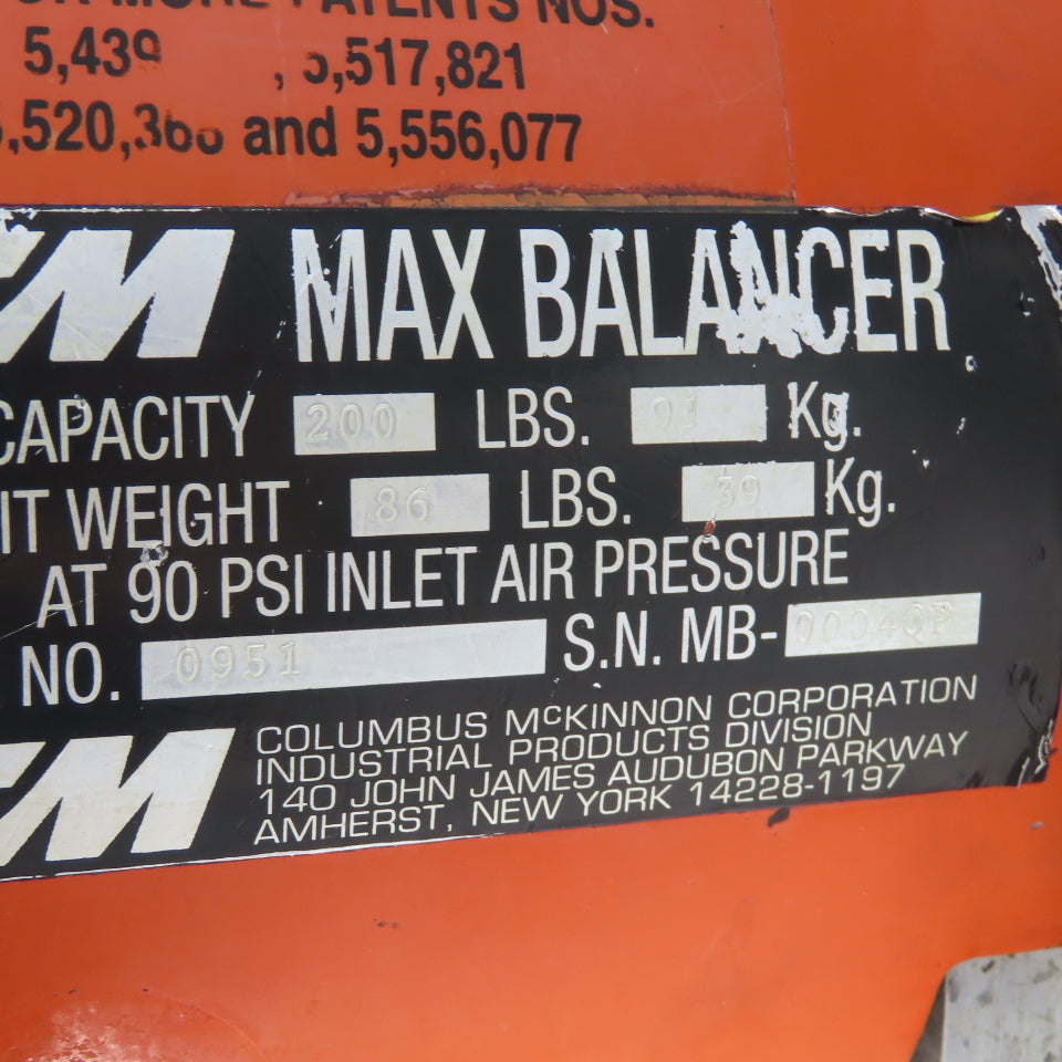 CM 200LBS Pneumatic Air Max Balancer 90PSI Inlet Pressure