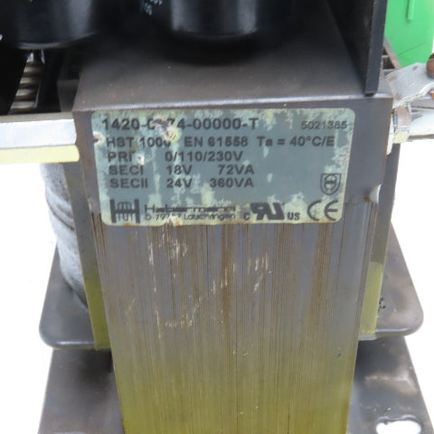Habermann 1420-0074-0000 110-230V AC Primary 20/30V DC Rectifier Transformer