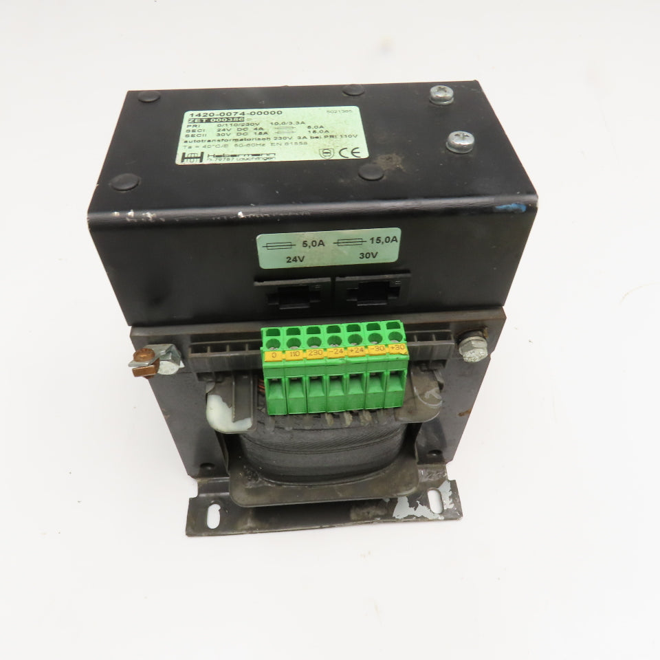 Habermann 1420-0074-0000 110-230V AC Primary 20/30V DC Rectifier Transformer