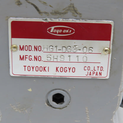 Toyooki Kogyo HG1-DG3-06 Pressure Reducing Hydraulic Valve