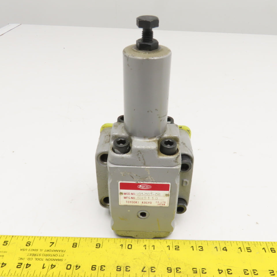 Toyooki Kogyo HG1-DG3-06 Pressure Reducing Hydraulic Valve