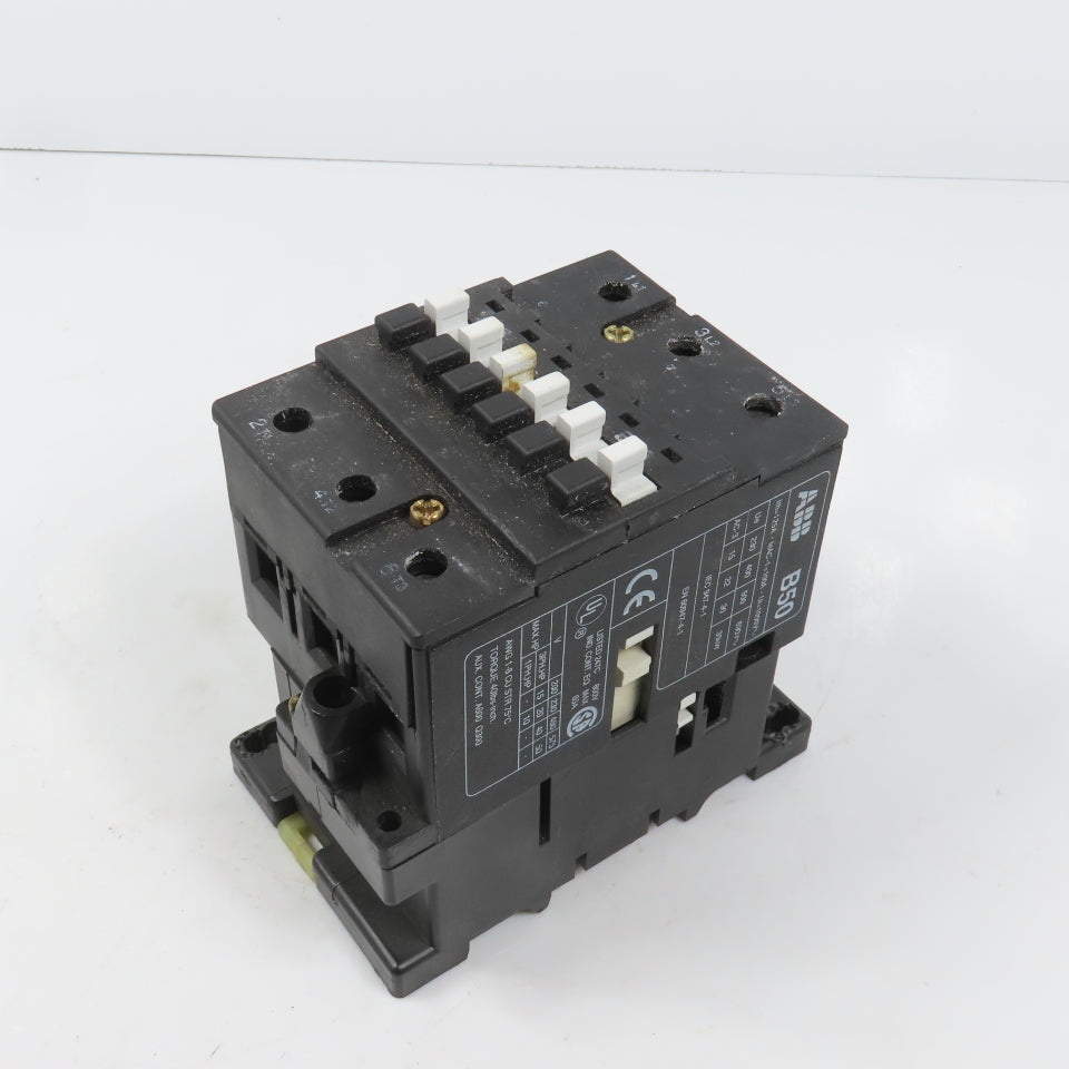ABB B50 40HP 65A 600V 3-Pole Power Contactor 120V Coil – Bullseye ...