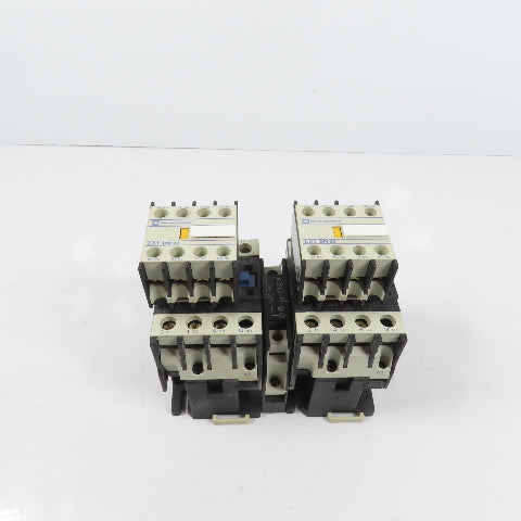 Telemecanique LC1D2510 15HP Interlocked Reversing Contactor 120V Coil W/LA1 DN22