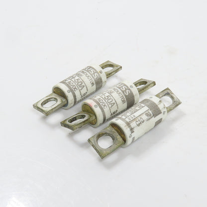 Bussmann FWH-50A Semiconductor Fuse 50A 500V AC/DC Lot Of 3