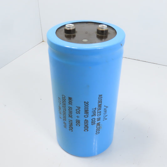 Aero M CGS202T450X5L4PH Type CGS 2000MFD 450VDC Capacitor Max 525VDC