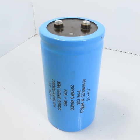 Aero M CGS202T450X5L4PH Type CGS 2000MFD 450VDC Capacitor Max 525VDC