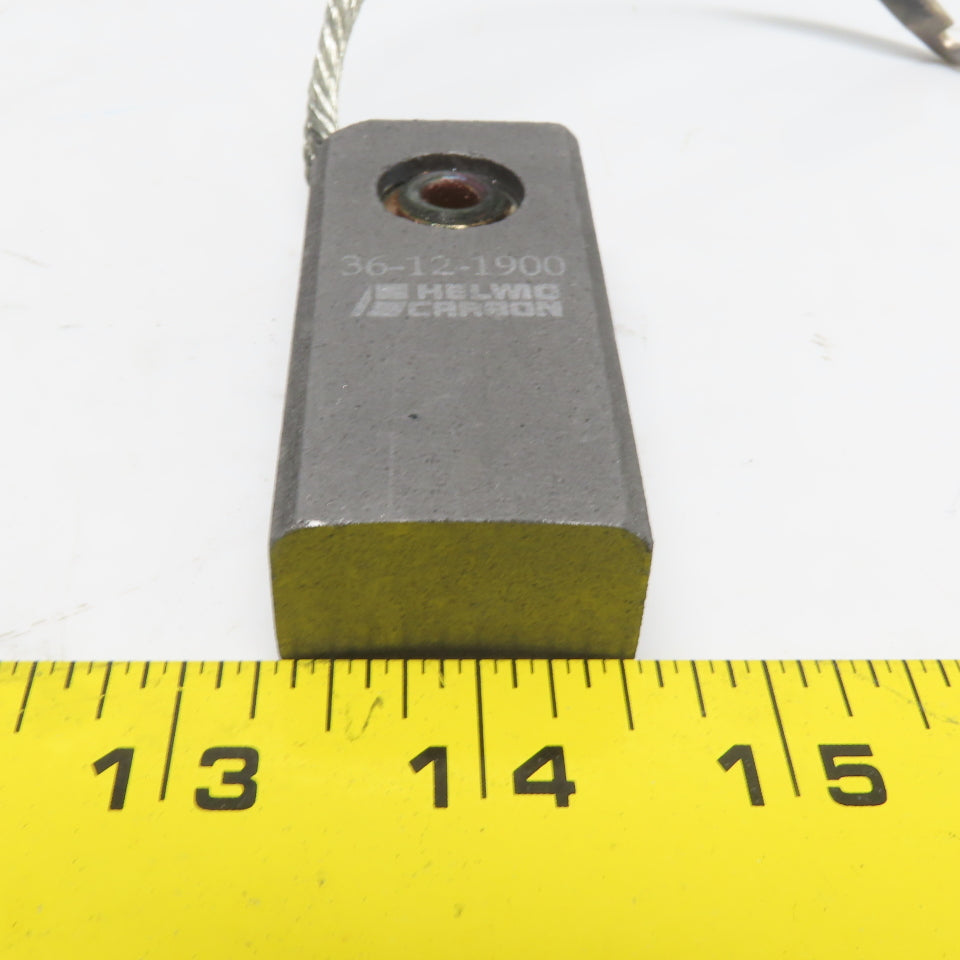 Helwig 36-12-1900 Carbon Electric Motor Brush 2.7"L x 1.25"W x 0.75"T Lot of 5