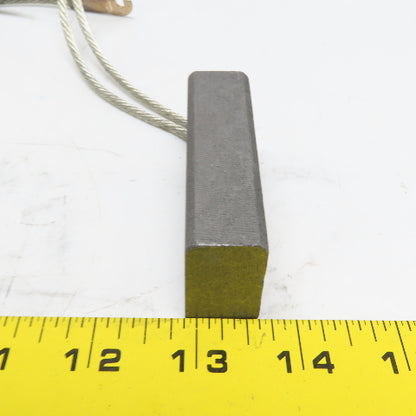 Helwig 36-12-1900 Carbon Electric Motor Brush 2.7"L x 1.25"W x 0.75"T Lot of 5