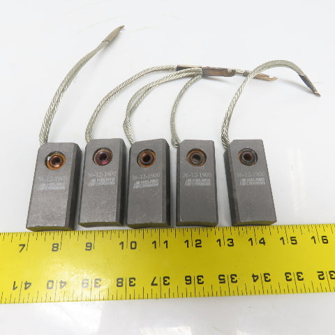 Helwig 36-12-1900 Carbon Electric Motor Brush 2.7"L x 1.25"W x 0.75"T Lot of 5