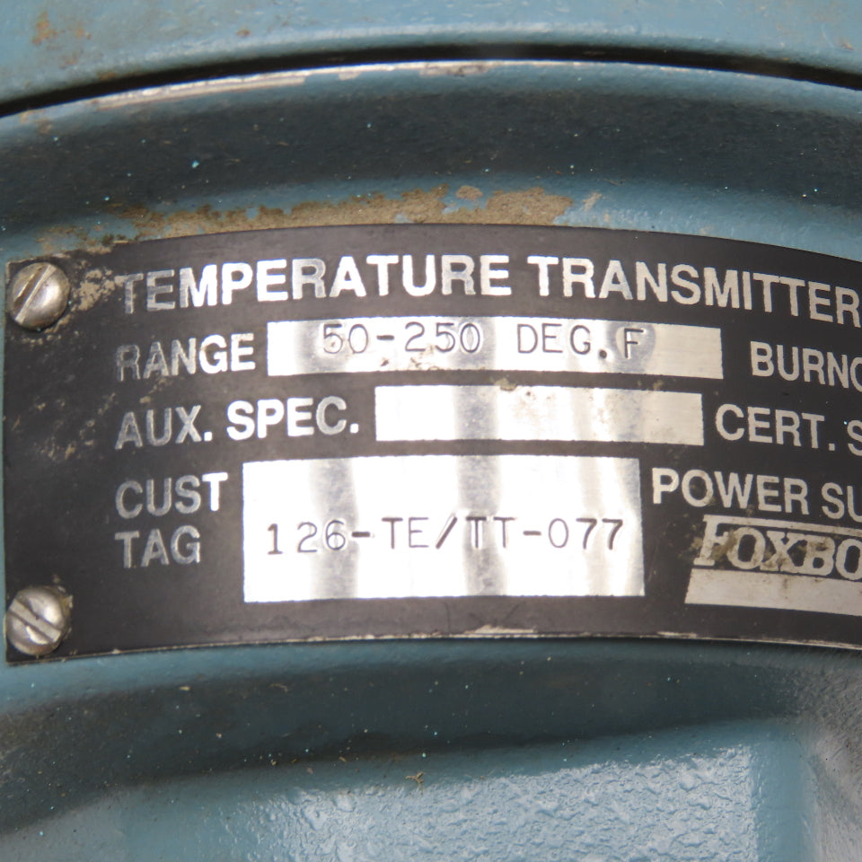 Foxboro RTT10-AQFLS004 Temperature Transmitter 50-250°F 30VDC