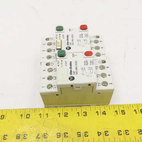 Allen Bradley 140-MN-0630 600V 25A 20Hp Manual Motor Starter 4.0-6.3A Trip Lot/2