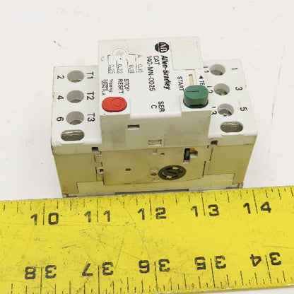 Allen Bradley 140-MN-0025 600V 2.5A 1Hp Manual Motor Starter 0.16-.25 Trip