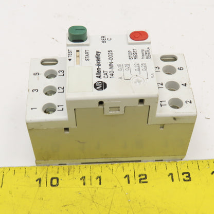 Allen Bradley 140-MN-0025 600V 2.5A 1Hp Manual Motor Starter 0.16-.25 Trip