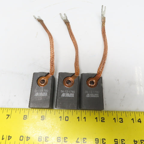 Helwig 36-12-38-12-1780 Carbon Electric Motor Brush 2"Lx1.250"Wx0.750"T Lot of 3
