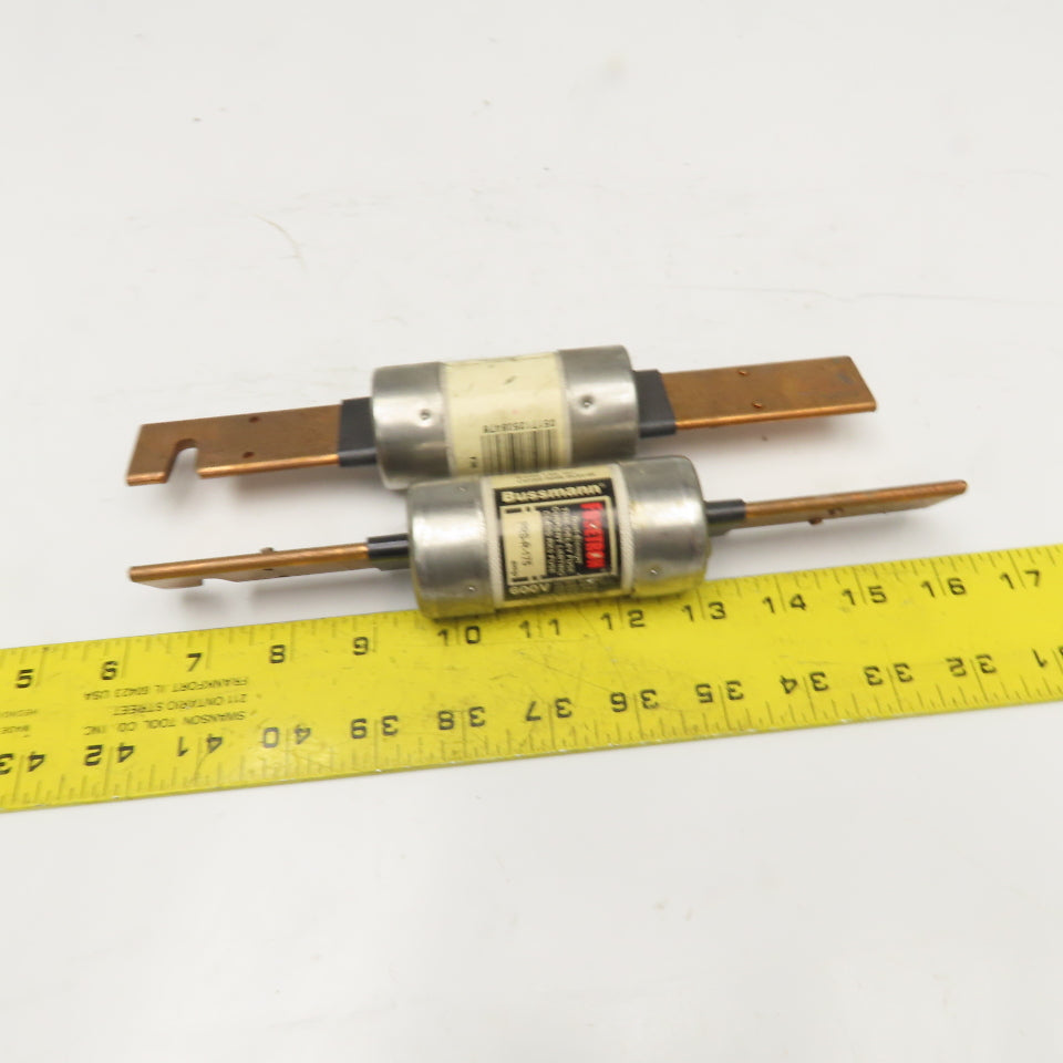 Bussmann FRS-R-175 Fusetron 175A 600V Time Delay Class RK5 Fuse Lot Of 2