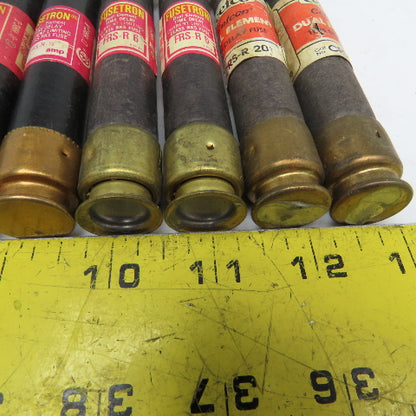 Bussmann FRS-R-1/2 1/2, 6, 7, 20, 30A Time Delay Class RK5 Fuse Lot Of 10