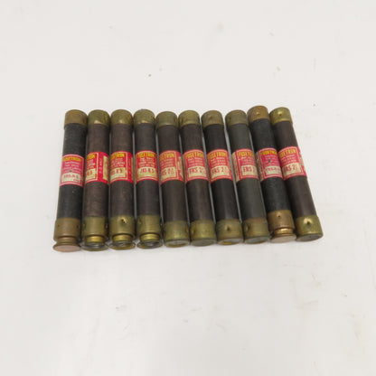 Bussmann FRS-R-2-8/10 2-8/10A, 2-1/2, 5A Time Delay Class RK5 Fuse Lot Of 10