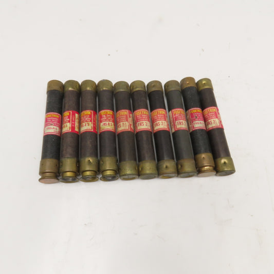 Bussmann FRS-R-2-8/10 2-8/10A, 2-1/2, 5A Time Delay Class RK5 Fuse Lot Of 10