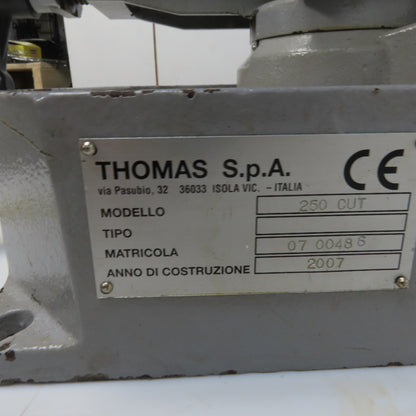 Drake Thomas 250 CUT Manual 10" Cold Cut Saw 120V Single Phase W/Coolant Pump