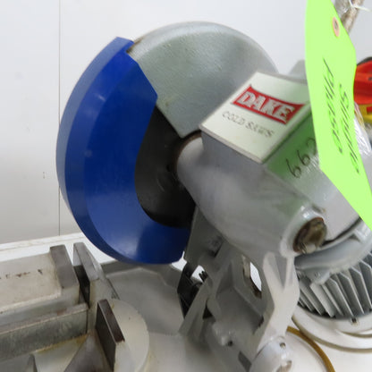Drake Thomas 250 CUT Manual 10" Cold Cut Saw 120V Single Phase W/Coolant Pump