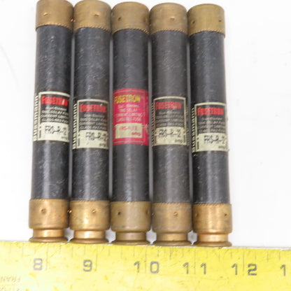 Bussmann FRS-R-12 Fusetron 12A 600V Time Delay Class RK5 Fuse Lot Of 5