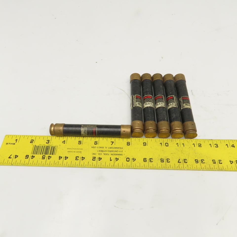 Bussmann FRS-R-15 15A 600V Time Delay Class RK5 Fuse Lot Of 6