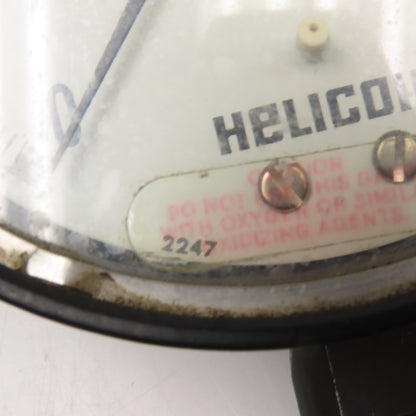 Helicoid 2247 5" Dial Pressure Gauge 0-1500PSI Steel Body With Pointer Set
